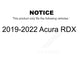 Transit Auto - Rear Disc Brake Rotors And Ceramic Pads Kit For 2019-2022 Acura RDX K8A-101184