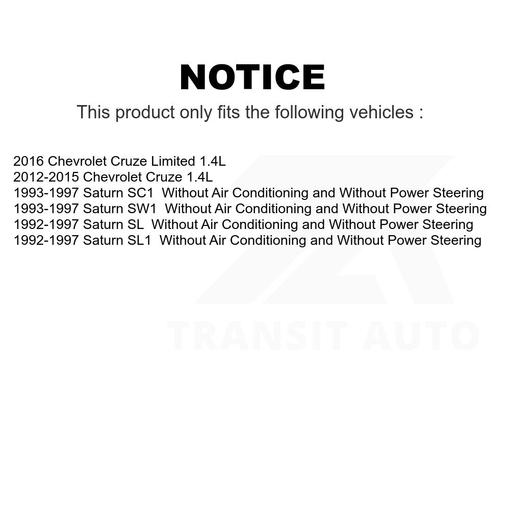 Main Drive Serpentine Belt KBR-5050551 For Chevrolet Cruze Limited Saturn SL1 SC1 SL SW1