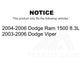 Main Drive Serpentine Belt KBR-5070685 For Dodge Ram 1500 Viper