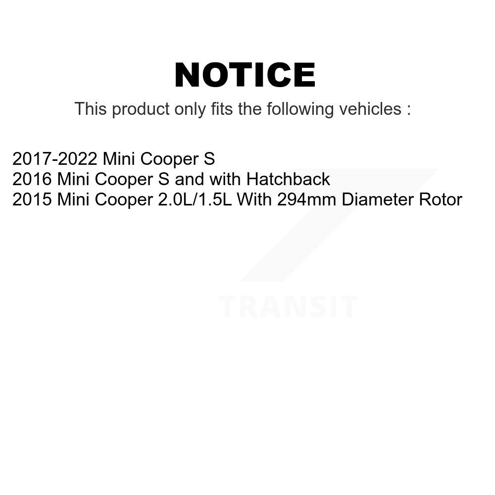 Front Rear Ceramic Brake Pads Kit For Mini Cooper KCX-100071