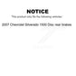 Front Rear Ceramic Brake Pads Kit For 2007 Chevrolet Silverado 1500 Disc rear brakes KCX-100225