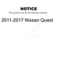 Front Rear Ceramic Brake Pads Kit For 2011-2017 Nissan Quest KCX-100428