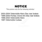 Front Rear Ceramic Brake Pads Kit For Pontiac Grand Am Oldsmobile Alero Cutlass KCX-100456
