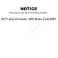Front Rear Ceramic Brake Pads Kit For 2017 Jeep Compass With Code BR3 KCX-100479