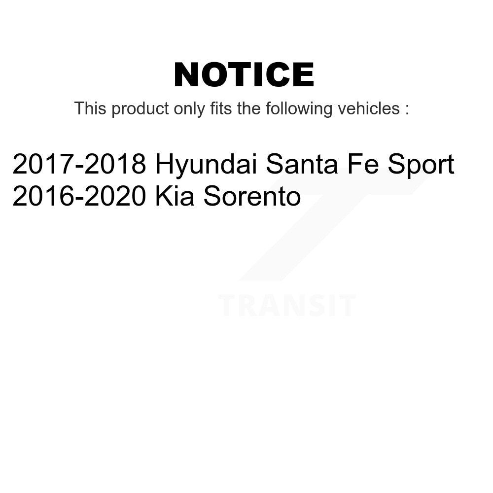 Front Rear Ceramic Brake Pads Kit For Kia Sorento Hyundai Santa Fe Sport KCX-100507
