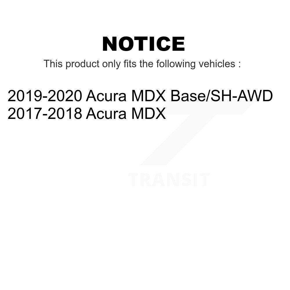 Front Rear Coated Drilled Slotted Disc Brake Rotors Kit For Acura MDX KD-100380