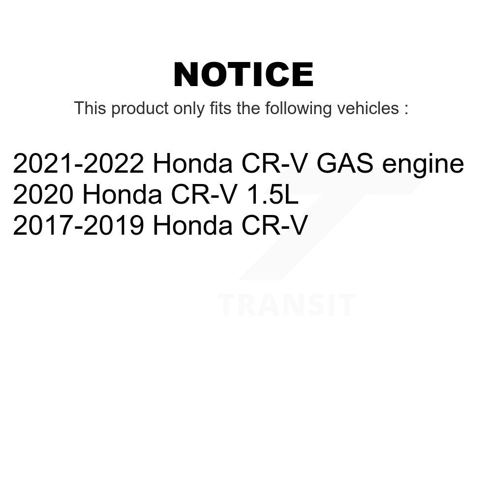 Front Rear Coated Drilled Slotted Disc Brake Rotors Kit For Honda CR-V KD-100392