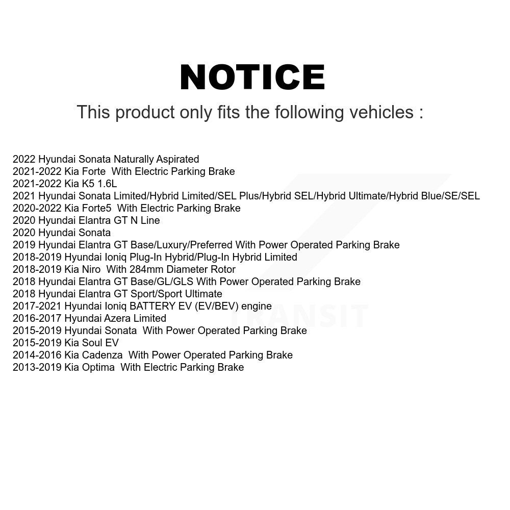 Rear Coated Drilled Slotted Disc Brake Rotors Pair For Kia Optima Hyundai Sonata Niro Ioniq Cadenza Elantra GT Azera Soul EV K5 Forte Forte5 KD-100545