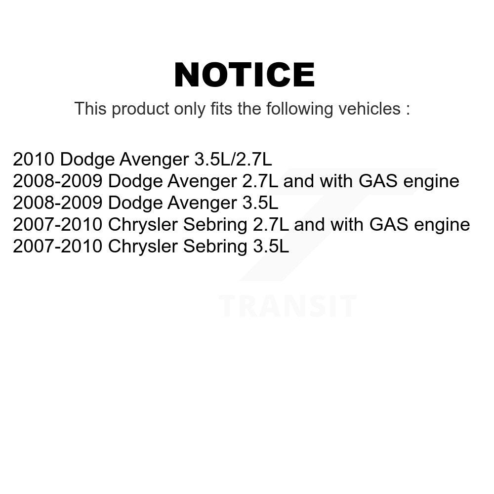 Air And Cabin Filters Kit For Chrysler Sebring Dodge Avenger KFL-100050