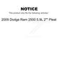Air And Cabin Filters Kit For 2009 Dodge Ram 2500 5.9L 2" Pleat KFL-100052
