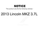 Air And Cabin Filters Kit For 2013 Lincoln MKZ 3.7L KFL-100067
