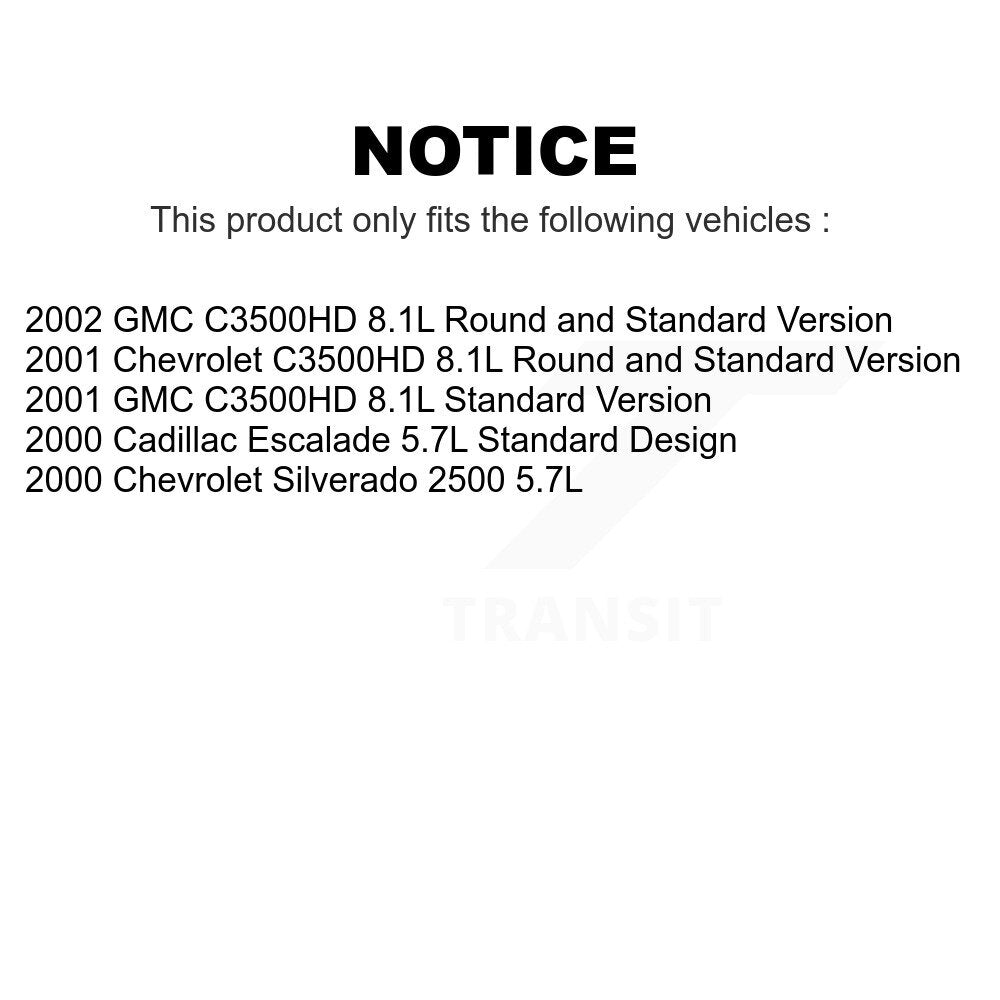 Air And Cabin Filters Kit For Chevrolet Silverado 2500 Cadillac Escalade GMC C3500HD KFL-100163