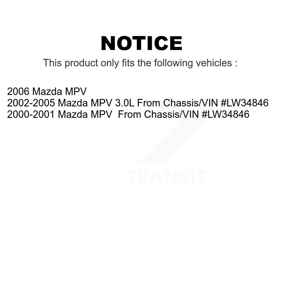 Air And Cabin Filters Kit For Mazda MPV KFL-100216