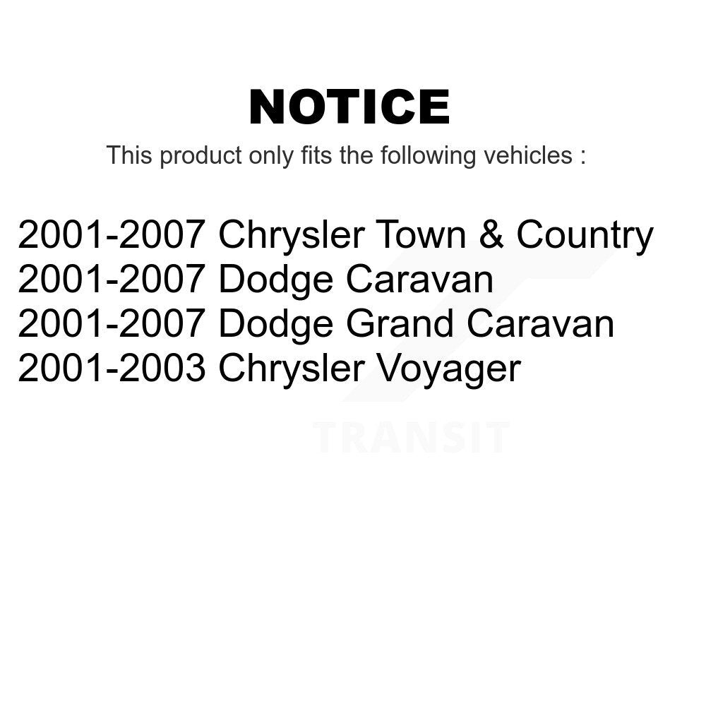 Air And Cabin Filters Kit For Dodge Chrysler Grand Caravan Town & Country Voyager KFL-100235