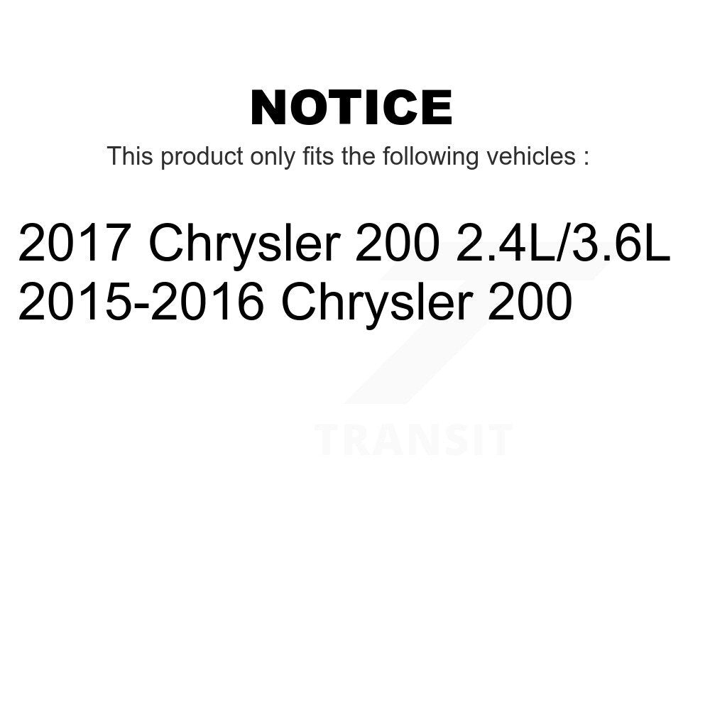 Air And Cabin Filters Kit For Chrysler 200 KFL-100357
