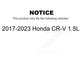Air And Cabin Filters Kit For 2017-2023 Honda CR-V 1.5L KFL-100454