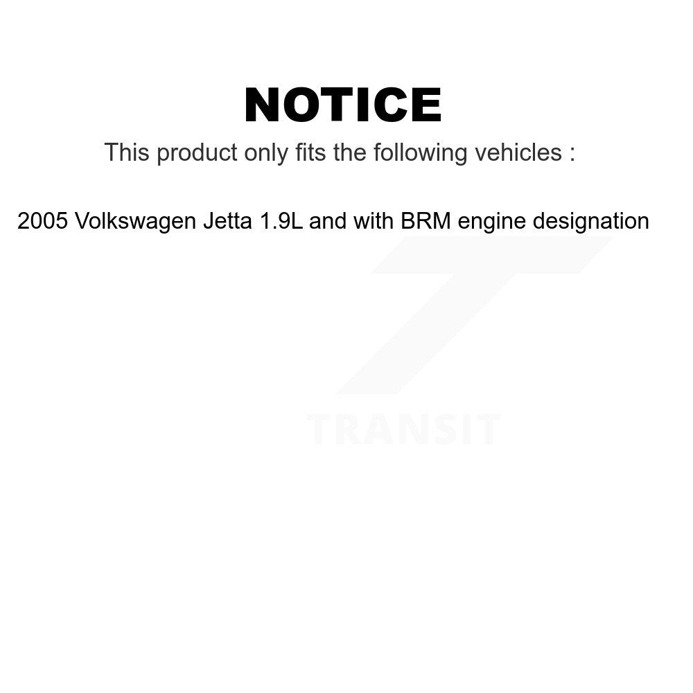 Air And Cabin Filters Kit For 2005 Volkswagen Jetta 1.9L with BRM engine designation KFL-100494