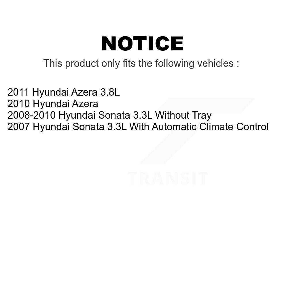 Air And Cabin Filters Kit For Hyundai Sonata Azera KFL-100499