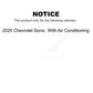 Air And Cabin Filters Kit For 2020 Chevrolet Sonic With Conditioning KFL-100629