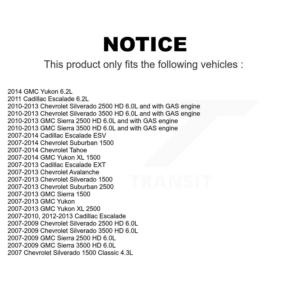 Air And Cabin Filters Kit For Chevrolet Silverado 1500 GMC Sierra Tahoe 2500 HD Suburban Yukon Cadillac XL Avalanche Classic 3500 Escalade ESV EXT KFL-100673