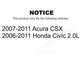 Air And Cabin Filters Kit For Honda Civic Acura CSX KFL-100829