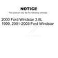 Air And Cabin Filters Kit For Ford Windstar KFL-100889