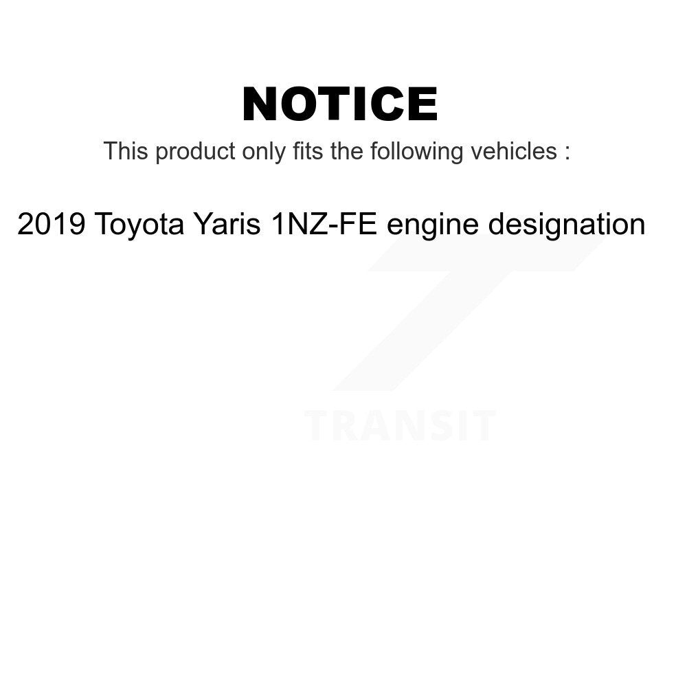 Air And Cabin Filters Kit For 2019 Toyota Yaris 1NZ-FE engine designation KFL-100911