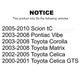 Front Coated Disc Brake Rotors Pair For Toyota Corolla Matrix Scion tC Pontiac Vibe Celica KG-100174