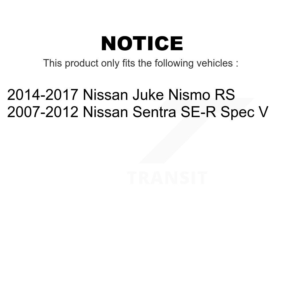Front Coated Disc Brake Rotors Pair For Nissan Sentra Juke KG-100292