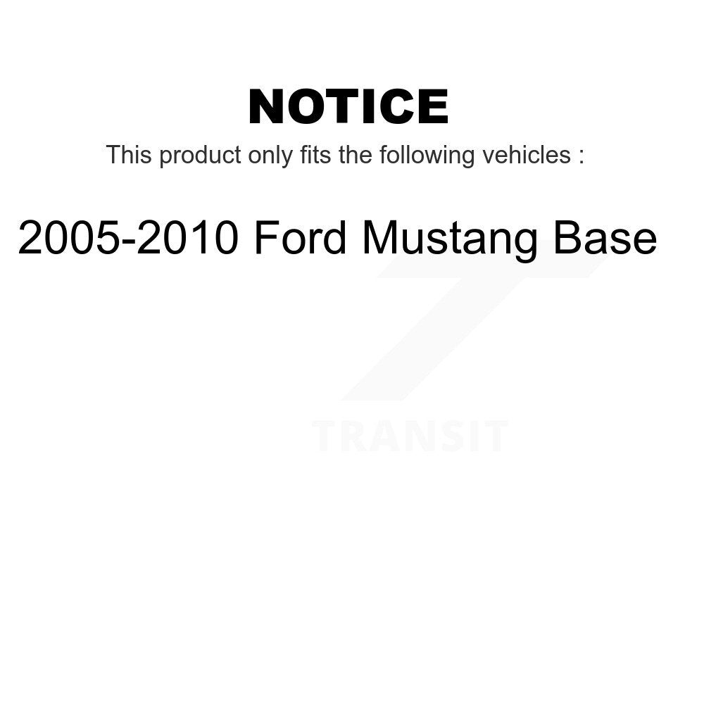 Front Rear Coated Disc Brake Rotors Kit For 2005-2010 Ford Mustang Base KG-100780