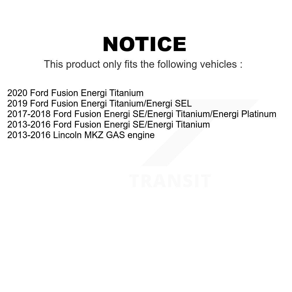 Front Rear Coated Disc Brake Rotors Kit For Ford Fusion Lincoln MKZ KG-100806