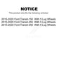 Front Rear Coated Disc Brake Rotors Kit For 2015-2020 Ford Transit-250 Transit-350 Transit-150 With 5 Lug Wheels KG-100810