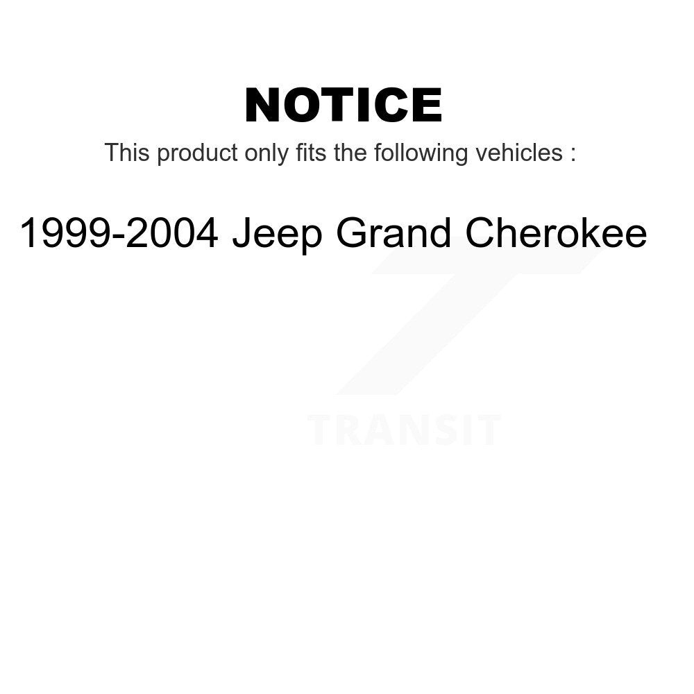 Front Rear Coated Disc Brake Rotors Kit For 1999-2004 Jeep Grand Cherokee KG-100820