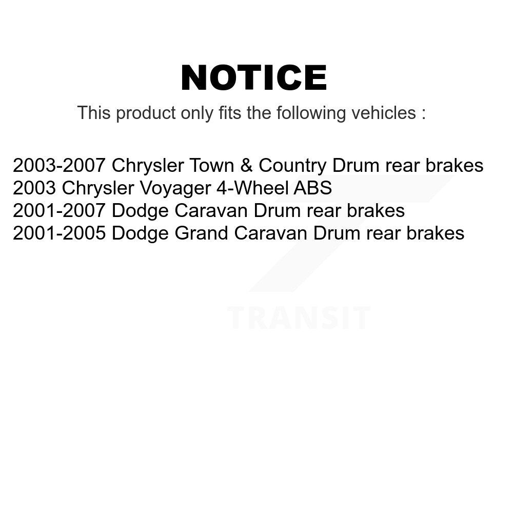 Front Rear Coated Disc Brake Rotors Kit For Dodge Chrysler Town & Country Grand Caravan Voyager KG-100826