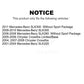 Front Rear Coated Disc Brake Rotors Kit For Chrysler Crossfire Mercedes-Benz SLK320 SLK280 SLK300 KG-100887