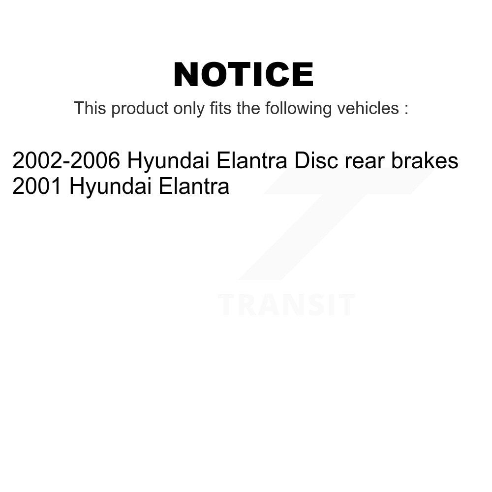 Front Rear Coated Disc Brake Rotors Kit For Hyundai Elantra KG-100931