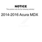 Front Rear Coated Disc Brake Rotors Kit For 2014-2016 Acura MDX KG-101174