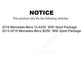 Front Rear Coated Disc Brake Rotors Kit For Mercedes-Benz CLA250 B250 With Sport Package KG-101189