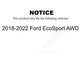 Front Rear Coated Disc Brake Rotors Kit For 2018-2022 Ford EcoSport AWD KG-101243