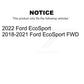 Rear Coated Disc Brake Rotors Pair For Ford EcoSport KG-101355
