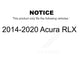 Rear Coated Disc Brake Rotors Pair For 2014-2020 Acura RLX KG-101395