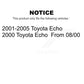 Front Rear Disc Brake Rotors Drums Kit For Toyota Echo KG-101456