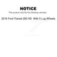 Front Rear Coated Disc Brake Rotors Kit For 2016 Ford Transit-350 HD With 5 Lug Wheels KG-101560