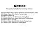Front Rear Coated Disc Brake Rotors Kit For Nissan Rogue Sport LEAF Qashqai KG-101573