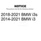 Front Coated Disc Brake Rotors Pair For BMW i3 i3s KG-101615