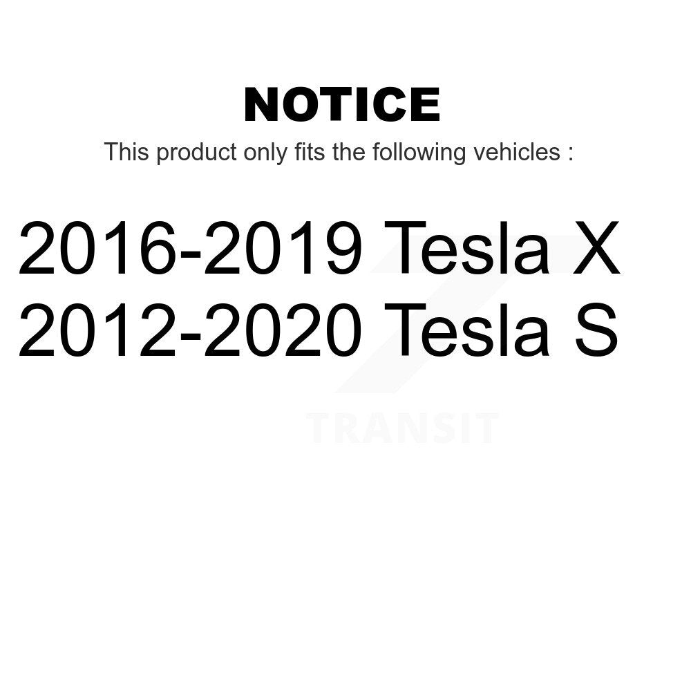 Rear Coated Disc Brake Rotors Pair For Tesla S X KG-101668