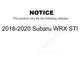 Front Rear Coated Disc Brake Rotors Kit For 2018-2020 Subaru WRX STI KG-101775