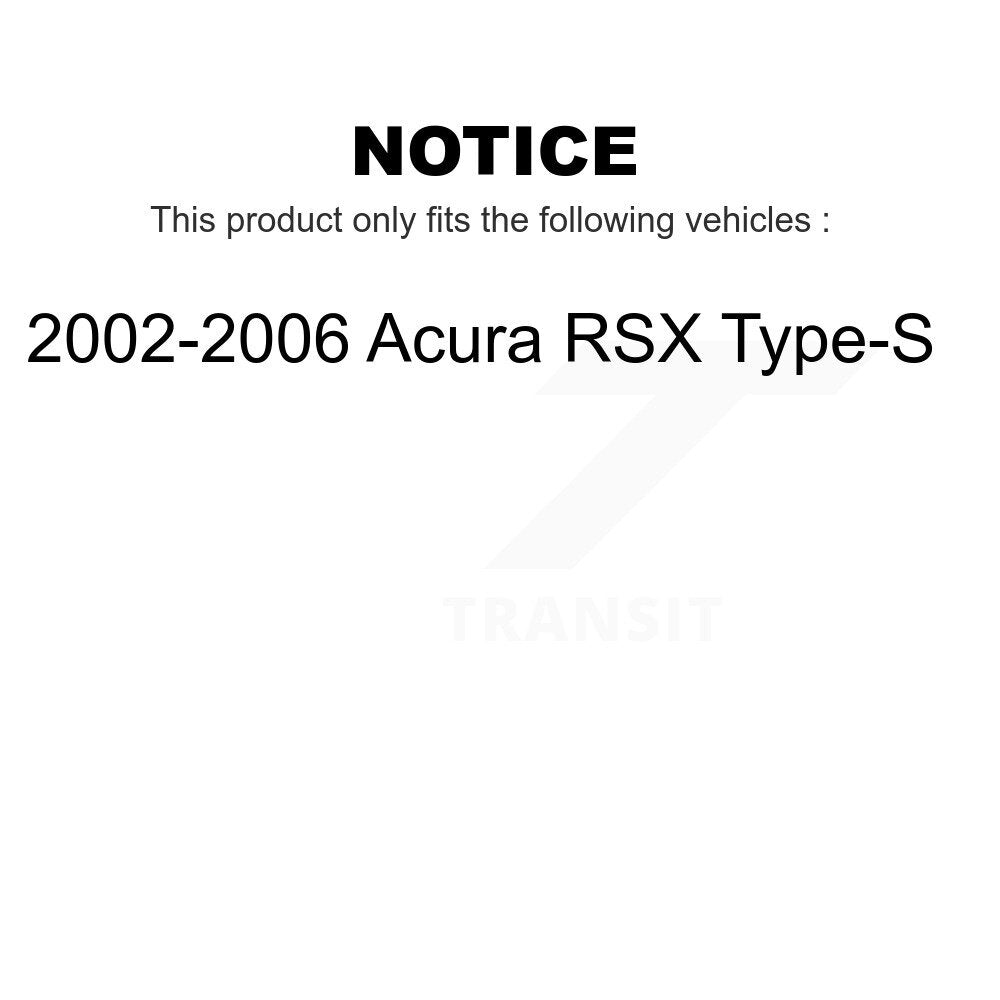 Front Rear Coated Disc Brake Rotors Kit For 2002-2006 Acura RSX Type-S KG-101786
