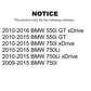 Transit Auto - Front Rear Coated Disc Brake Rotors And Ceramic Pads Kit (6Pc) For BMW 750Li xDrive 750i 550i GT KGC-100014