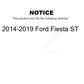 Transit Auto - Front Coated Disc Brake Rotors And Ceramic Pads Kit For 2014-2019 Ford Fiesta ST KGC-100105